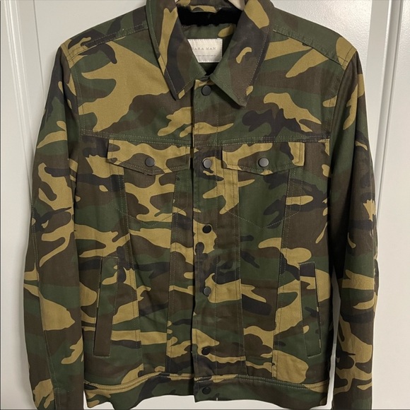 Zara Fur-lined Denim Trucker Jacket, Small - Picture 3 of 16